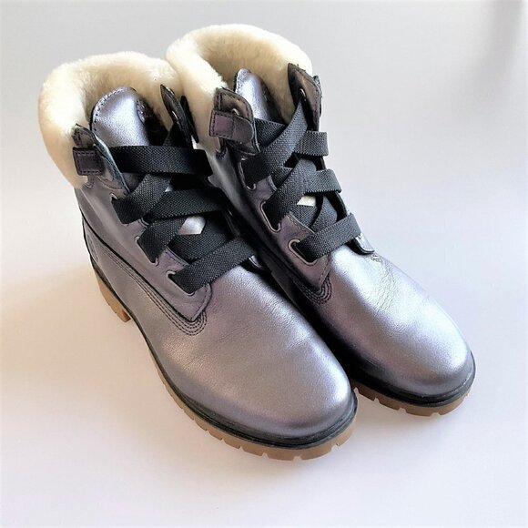 TIMBERLAND JAYNE METALLIC BOOTS LIKE NEW - Picture 4 of 16